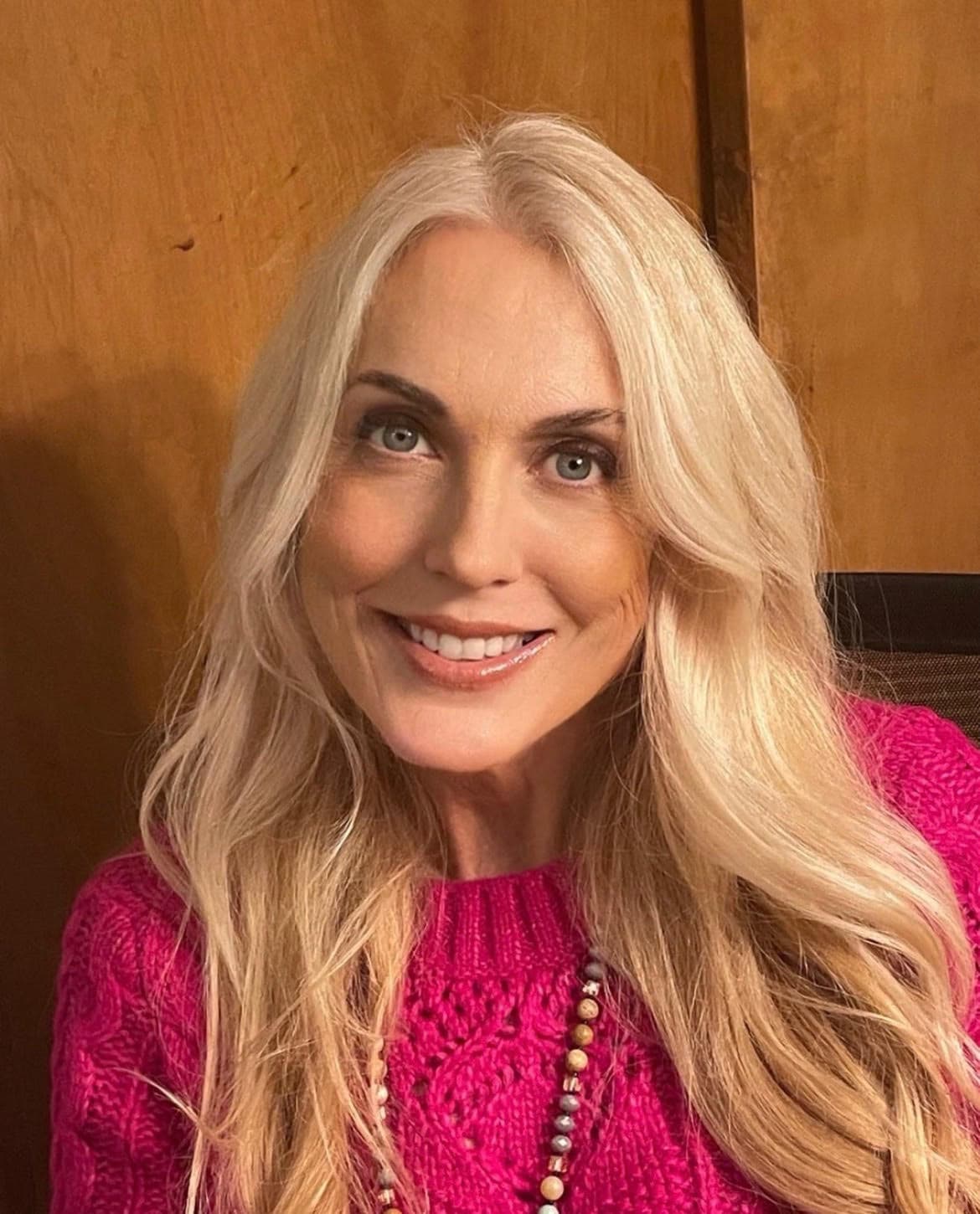 Portrait of Paulina smiling warmly